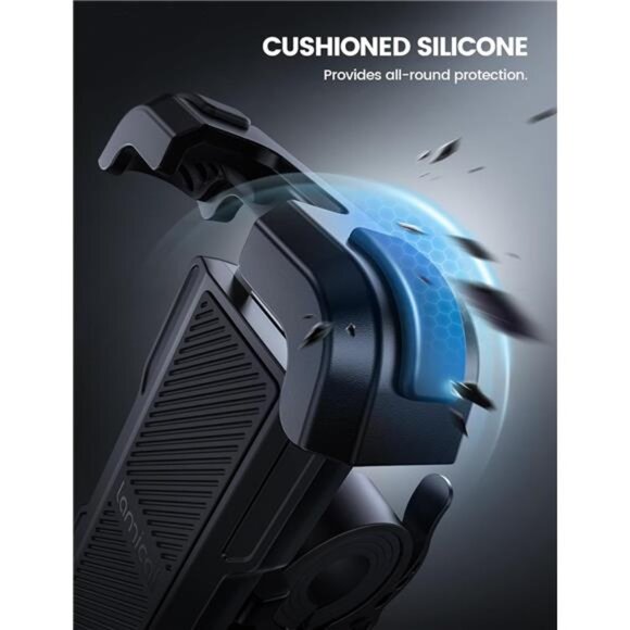 Lamicall Motorcycle Phone Mount, Bike Holder - Upgrade Adjustable Cell Holder - Picture 6 of 7